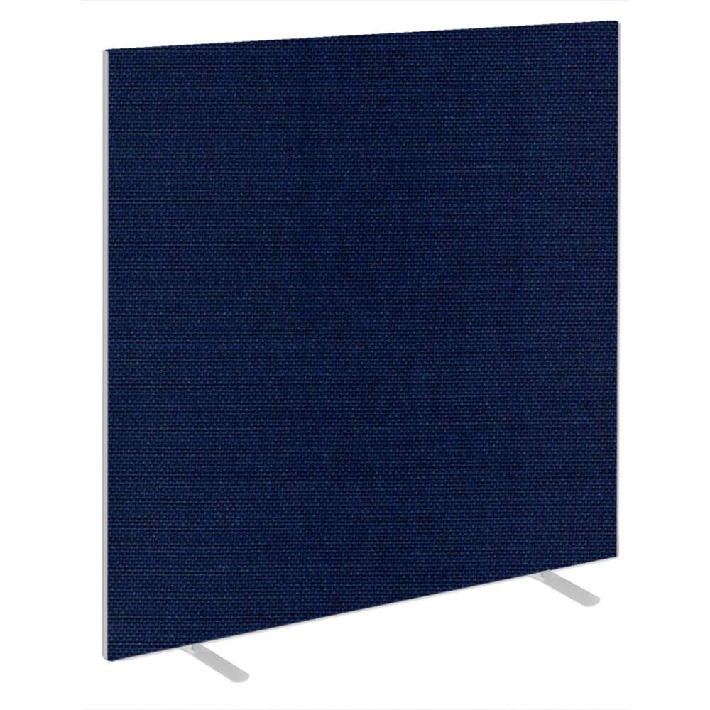 Impulse Plus Oblong 1800/1500 Floor Free Standing Screen Royal Blue Fabric Light Grey Edges