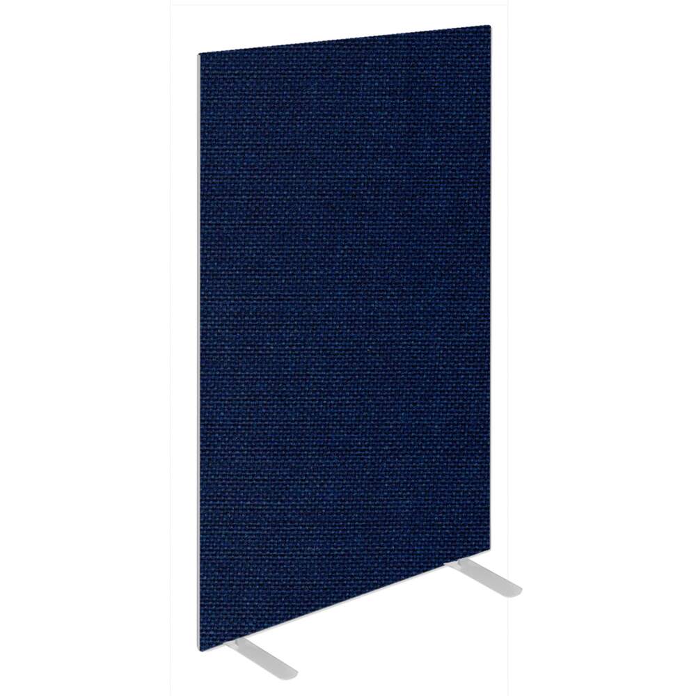 Impulse Plus Oblong 1650/600 Floor Free Standing Screen Royal Blue Fabric Light Grey Edges