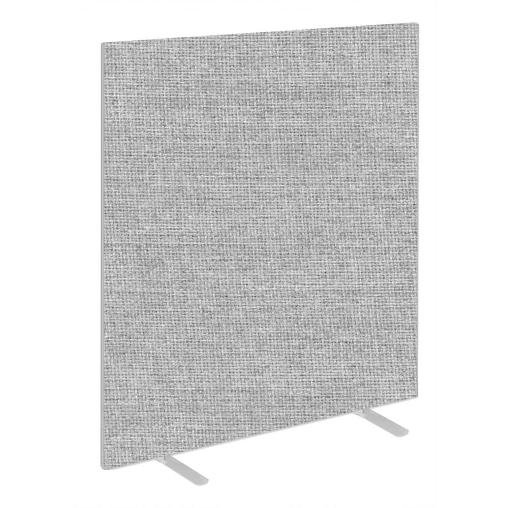 Impulse Plus Oblong 1650/1000 Floor Free Standing Screen Light Grey Fabric Light Grey Edges