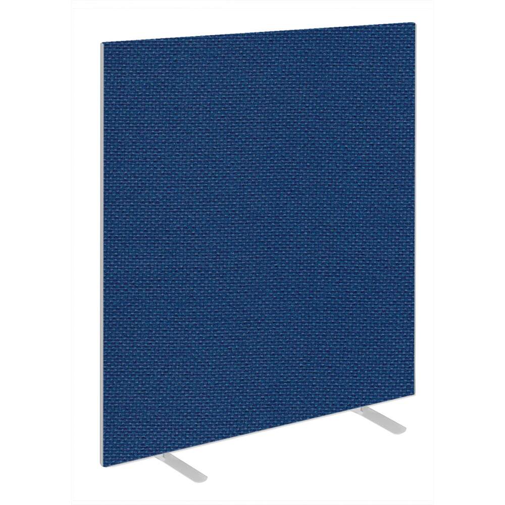 Impulse Plus Oblong 1650/1000 Floor Free Standing Screen Powder Blue Fabric Light Grey Edges