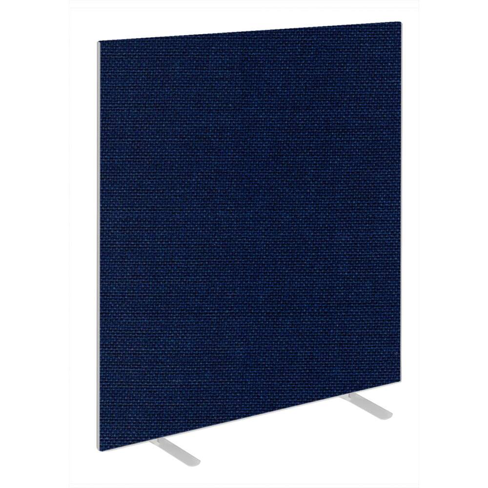 Impulse Plus Oblong 1650/1000 Floor Free Standing Screen Royal Blue Fabric Light Grey Edges