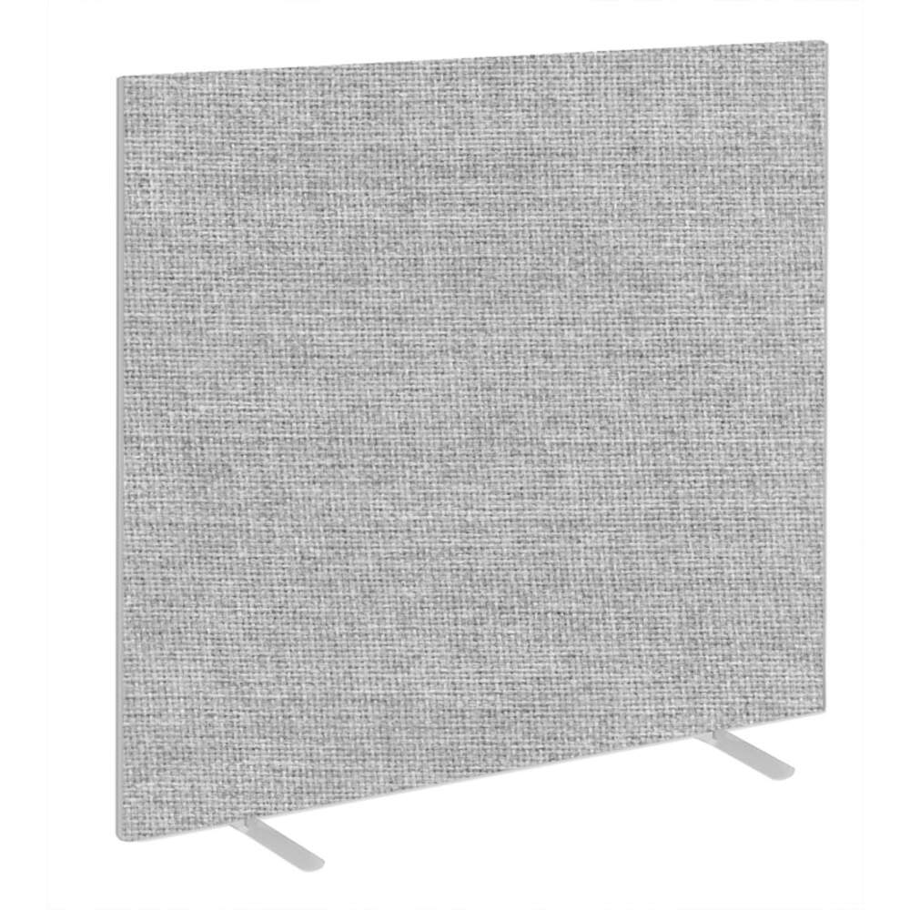 Impulse Plus Oblong 1650/1500 Floor Free Standing Screen Light Grey Fabric Light Grey Edges