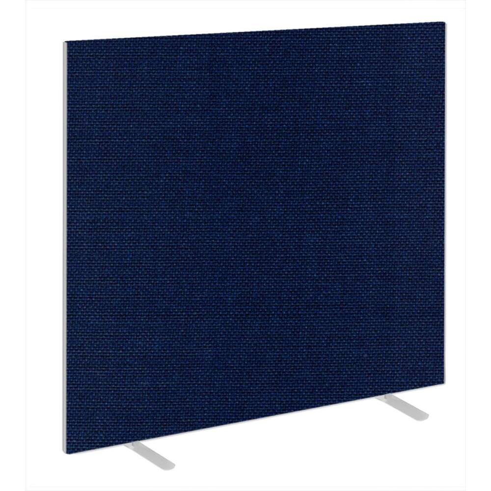 Impulse Plus Oblong 1650/1500 Floor Free Standing Screen Royal Blue Fabric Light Grey Edges