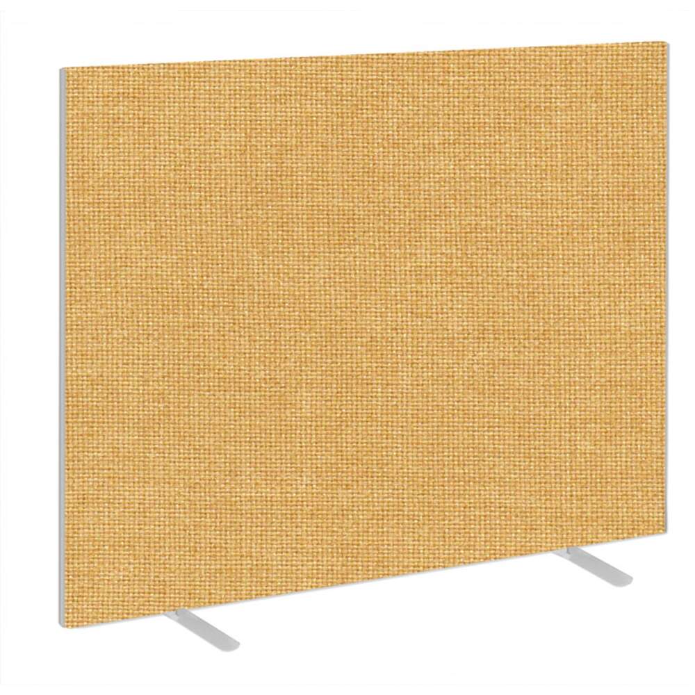 Impulse Plus Oblong 1500/1500 Floor Free Standing Screen Beige Fabric Light Grey Edges