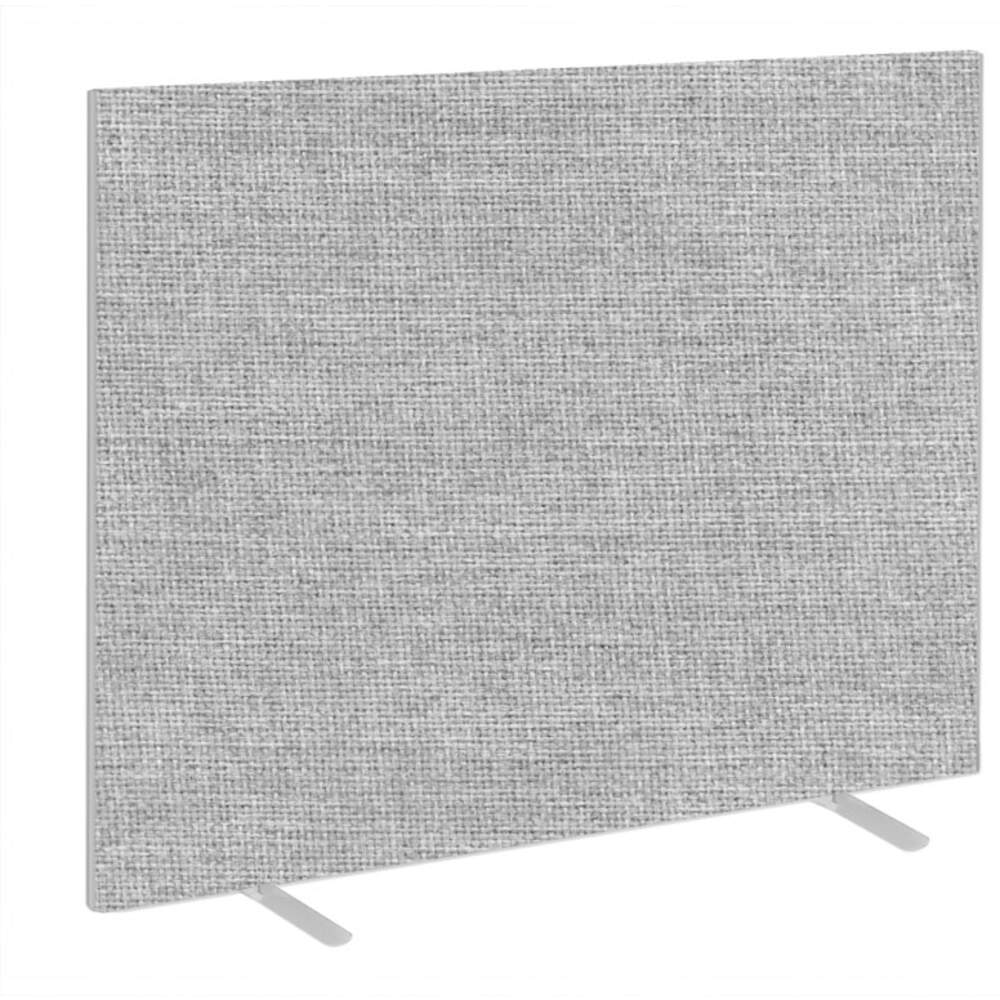 Impulse Plus Oblong 1500/1500 Floor Free Standing Screen Light Grey Fabric Light Grey Edges