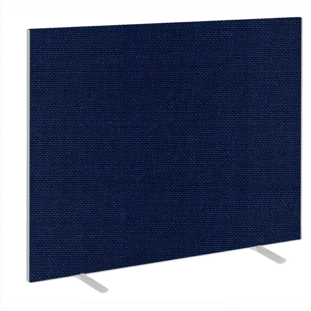 Impulse Plus Oblong 1500/1500 Floor Free Standing Screen Royal Blue Fabric Light Grey Edges