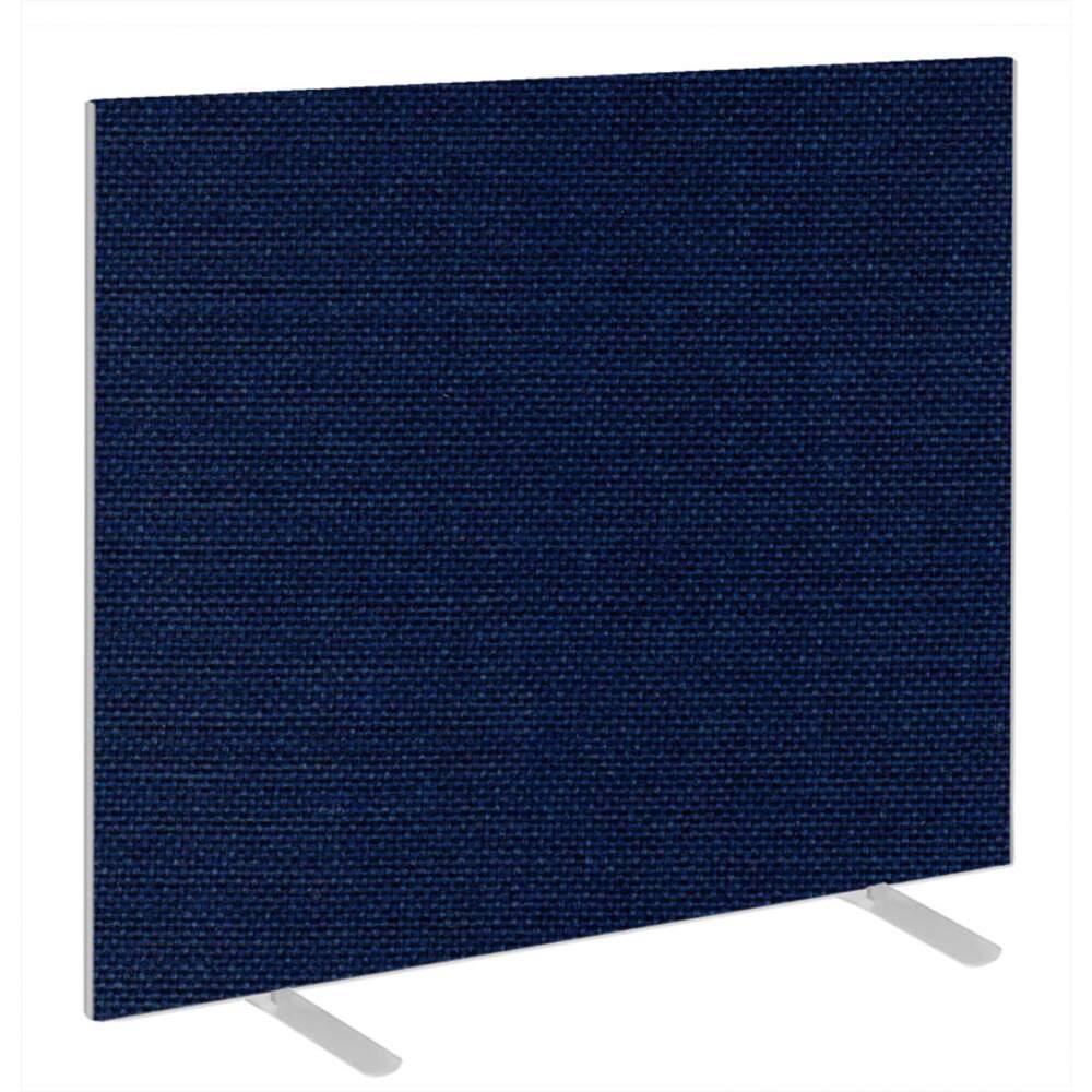 Impulse Plus Oblong 1200/1200 Floor Free Standing Screen Royal Blue Fabric Light Grey Edges