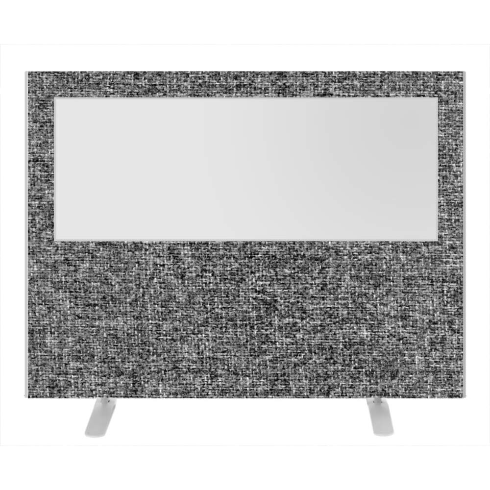 Impulse Plus Clear Half Vision 1200/1600 Floor Free Standing Screen Lead Fabric Light Grey Edges