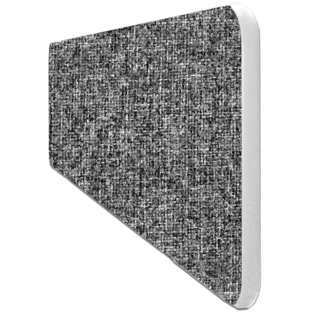 Impulse Plus Oblong 400/600 Desktop Screen Rounded Corners Lead Fabric Light Grey Edges