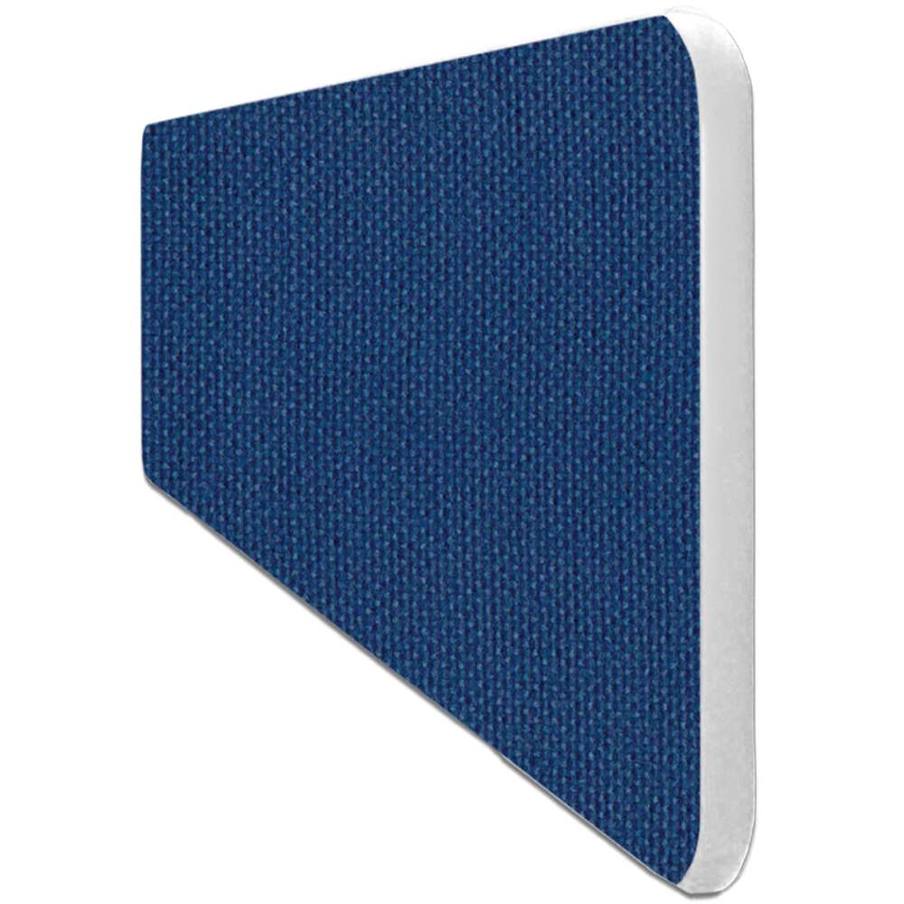 Impulse Plus Oblong 400/600 Desktop Screen Rounded Corners Powder Blue Fabric Light Grey Edges