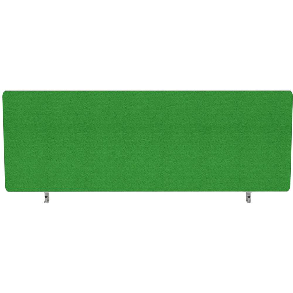 Impulse Plus Oblong 400/1000 Desktop Screen Rounded Corners Palm Green Fabric Light Grey Edges