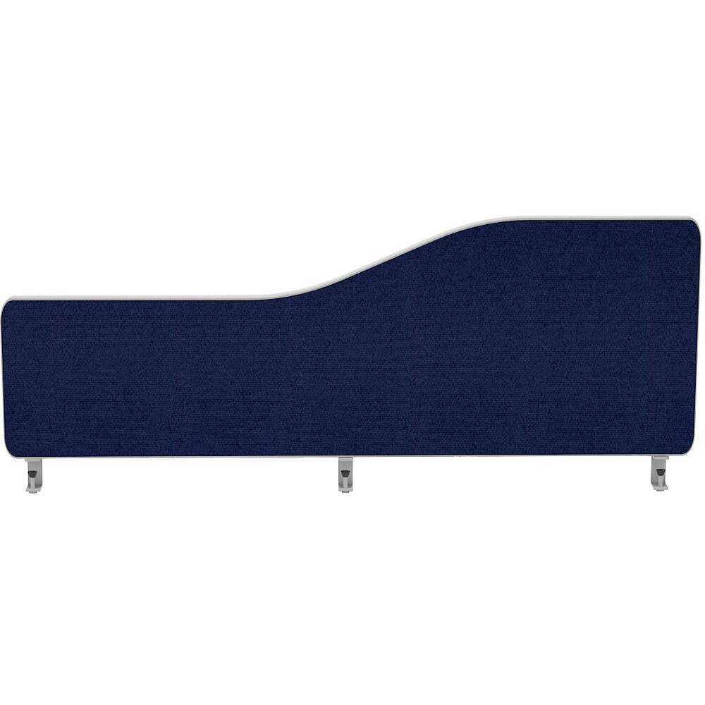 Impulse Plus Wave 400/1000 Desktop Screen Rounded Corners Royal Blue Fabric Light Grey Edges