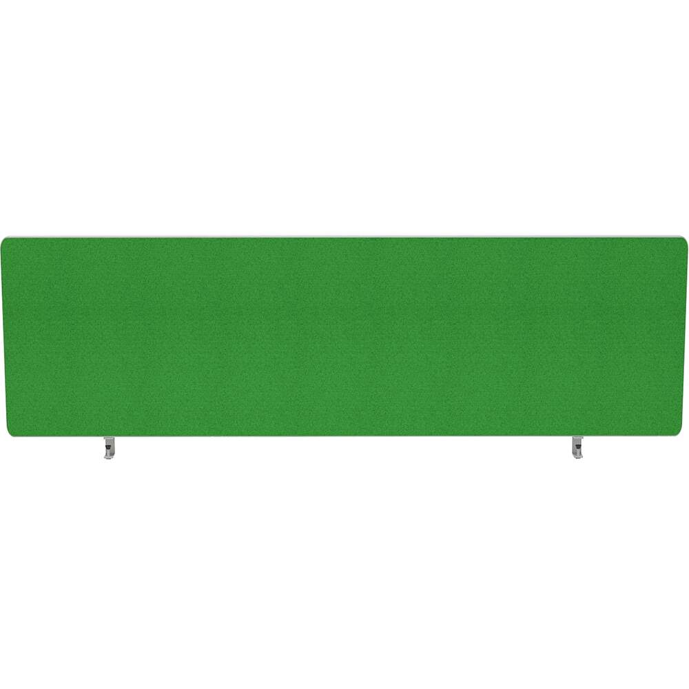 Impulse Plus Oblong 400/1200 Desktop Screen Rounded Corners Palm Green Fabric Light Grey Edges