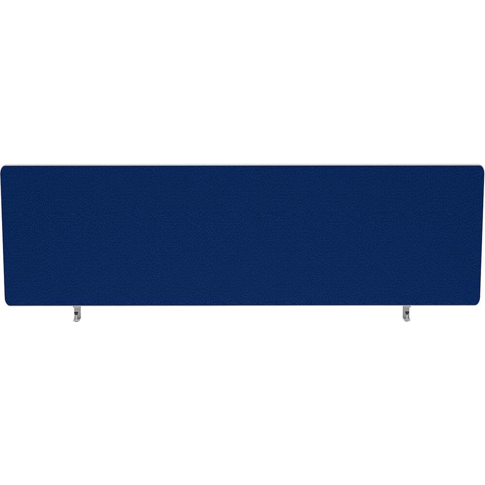 Impulse Plus Oblong 400/1200 Desktop Screen Rounded Corners Powder Blue Fabric Light Grey Edges