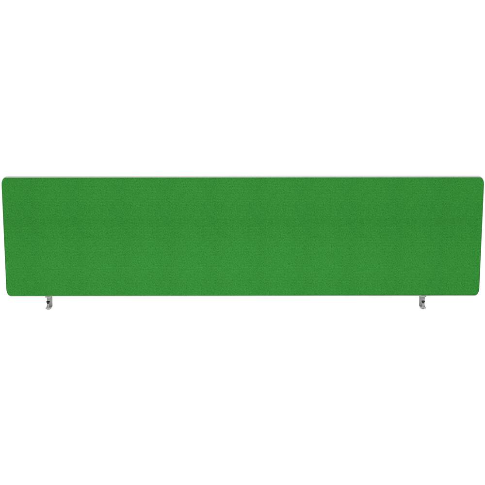 Impulse Plus Oblong 400/1400 Desktop Screen Rounded Corners Palm Green Fabric Light Grey Edges