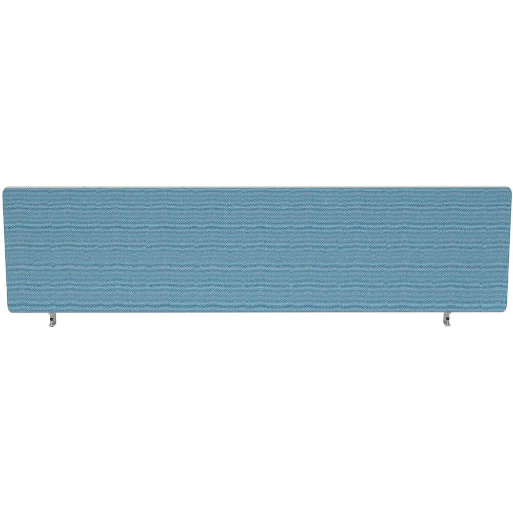 Impulse Plus Oblong 400/1400 Desktop Screen Rounded Corners Sky Blue Fabric Light Grey Edges