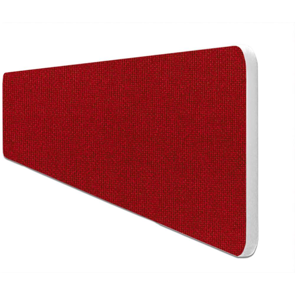 Impulse Plus Oblong 400/1500 Desktop Screen Rounded Corners Burgundy Fabric Light Grey Edges