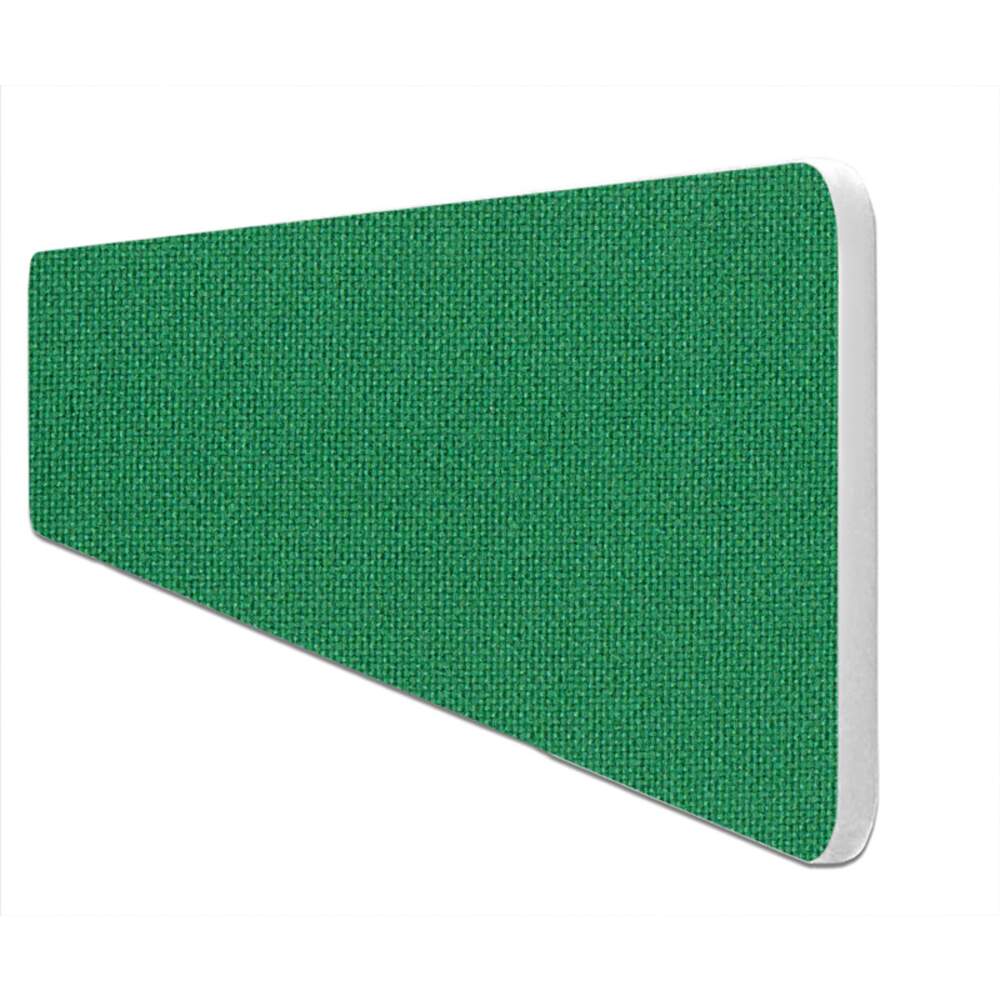 Impulse Plus Oblong 400/1500 Desktop Screen Rounded Corners Palm Green Fabric Light Grey Edges