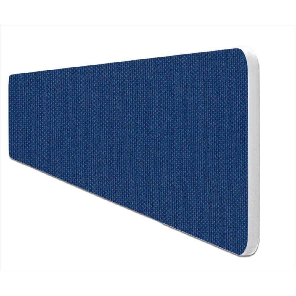 Impulse Plus Oblong 400/1500 Desktop Screen Rounded Corners Powder Blue Fabric Light Grey Edges