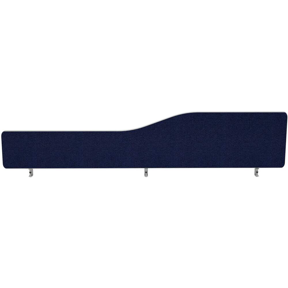 Impulse Plus Wave 400/1800 Desktop Screen Rounded Corners Royal Blue Fabric Light Grey Edges