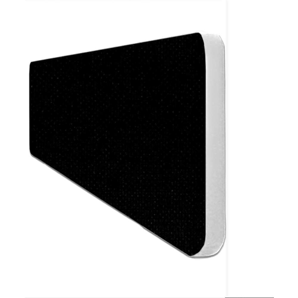 Impulse Plus Oblong 300/600 Desktop Screen Rounded Corners Black Fabric Light Grey Edges