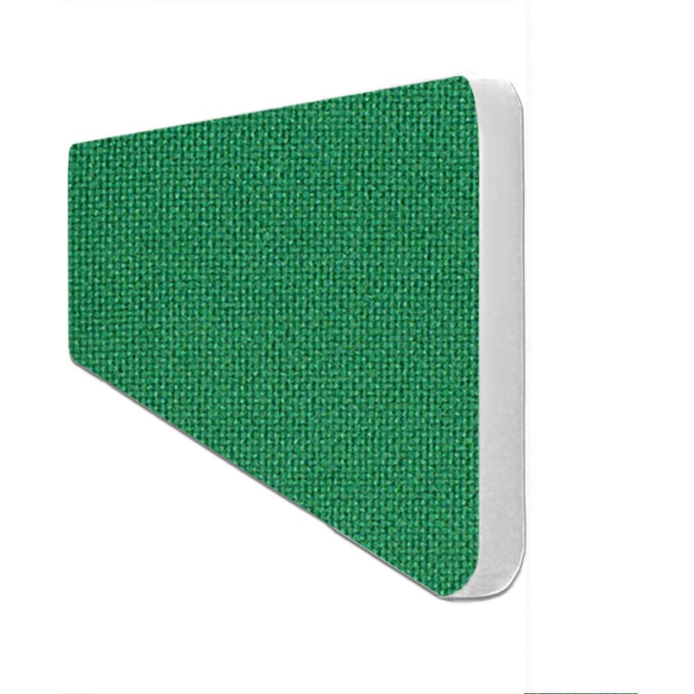 Impulse Plus Oblong 300/600 Desktop Screen Rounded Corners Palm Green Fabric Light Grey Edges