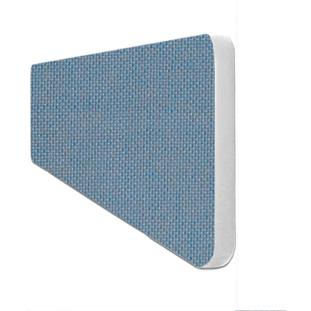 Impulse Plus Oblong 300/600 Desktop Screen Rounded Corners Sky Blue Fabric Light Grey Edges