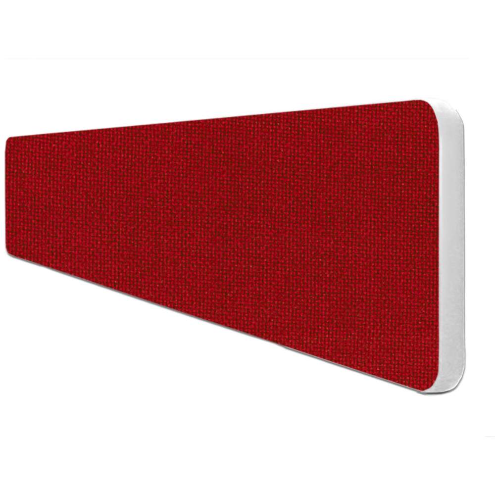 Impulse Plus Oblong 300/1500 Desktop Screen Rounded Corners Burgundy Fabric Light Grey Edges