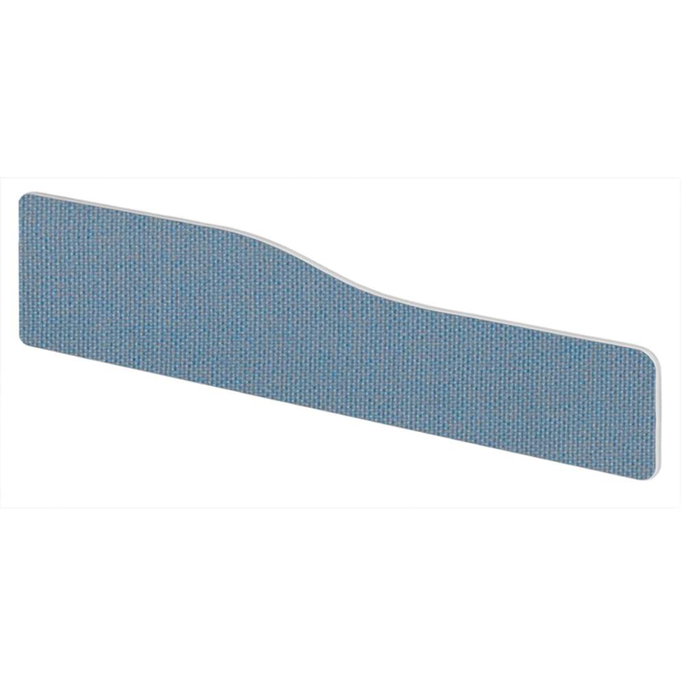 Impulse Plus Wave 300/1500 Desktop Screen Rounded Corners Sky Blue Fabric Light Grey Edges