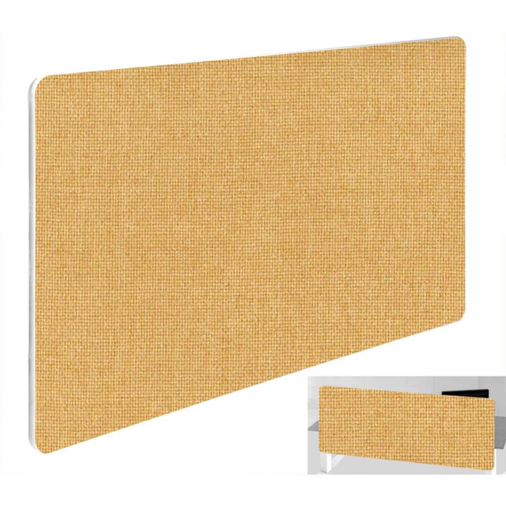 Impulse Plus Oblong 400/600 Backdrop Screen Rounded Corners Beige Fabric Light Grey Edges