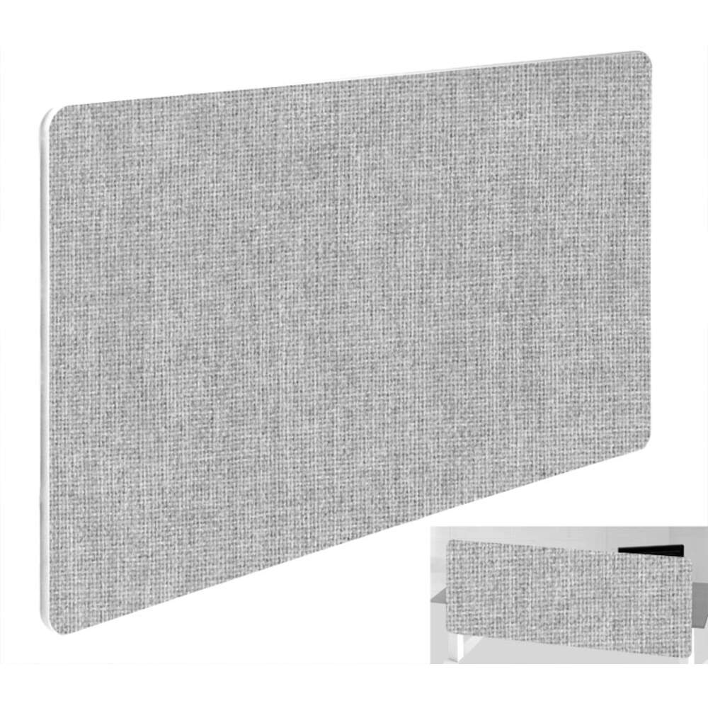 Impulse Plus Oblong 400/600 Backdrop Screen Rounded Corners Light Grey Fabric Light Grey Edges