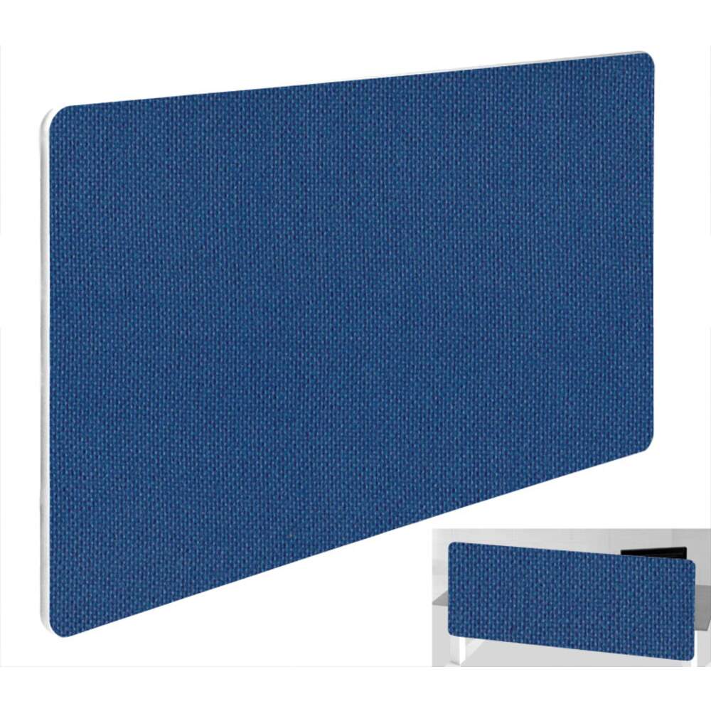 Impulse Plus Oblong 400/600 Backdrop Screen Rounded Corners Powder Blue Fabric Light Grey Edges