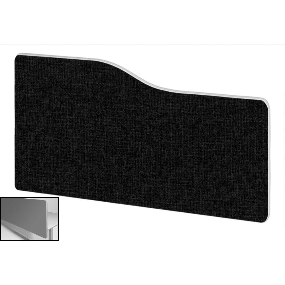 Impulse Plus Wave 400/600 Backdrop Screen Rounded Corners Black Fabric Light Grey Edges