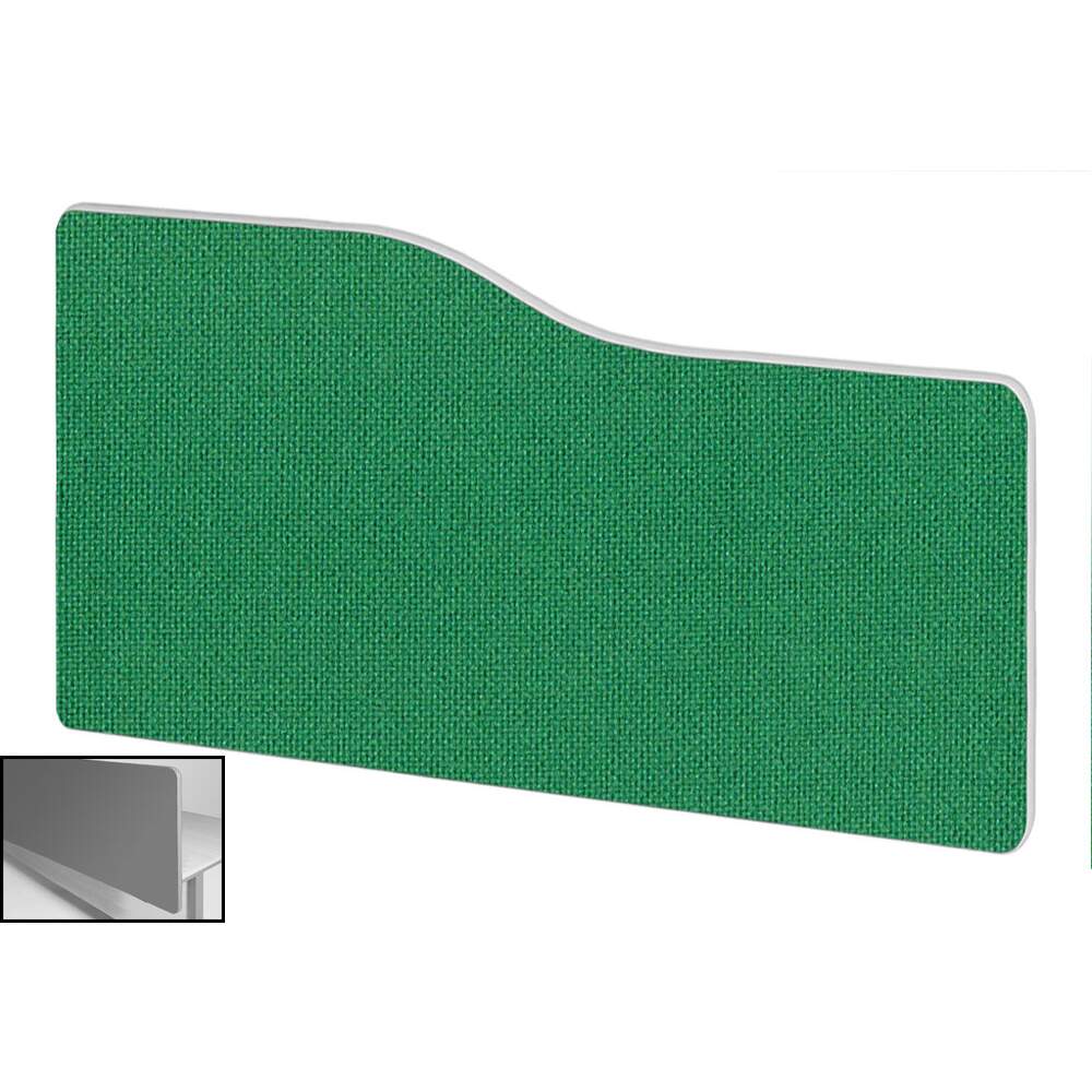 Impulse Plus Wave 400/600 Backdrop Screen Rounded Corners Palm Green Fabric Light Grey Edges