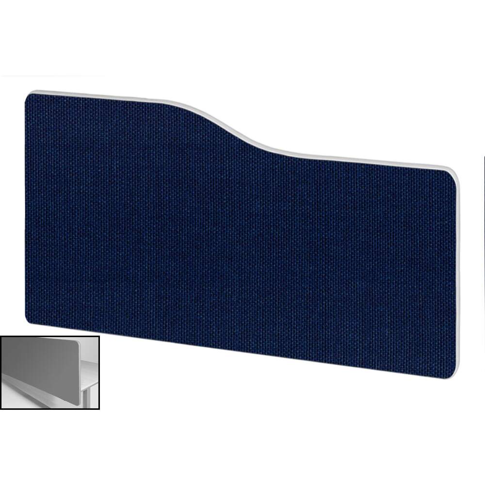 Impulse Plus Wave 400/600 Backdrop Screen Rounded Corners Royal Blue Fabric Light Grey Edges