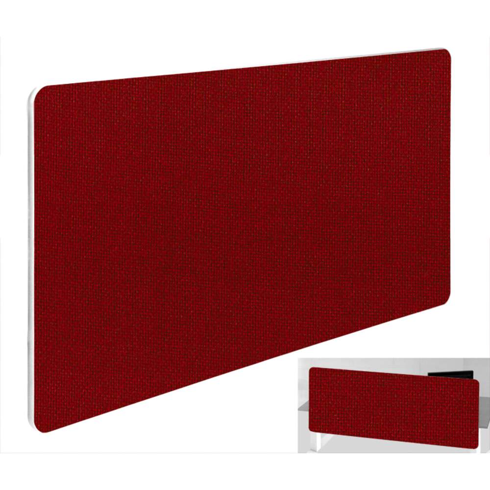 Impulse Plus Oblong 400/1000 Backdrop Screen Rounded Corners Burgundy Fabric Light Grey Edges