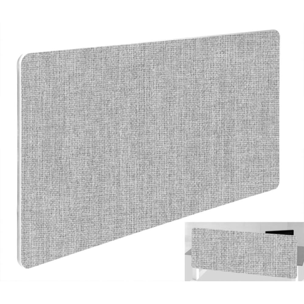 Impulse Plus Oblong 400/1000 Backdrop Screen Rounded Corners Light Grey Fabric Light Grey Edges