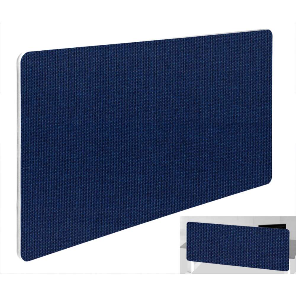 Impulse Plus Oblong 400/1000 Backdrop Screen Rounded Corners Royal Blue Fabric Light Grey Edges