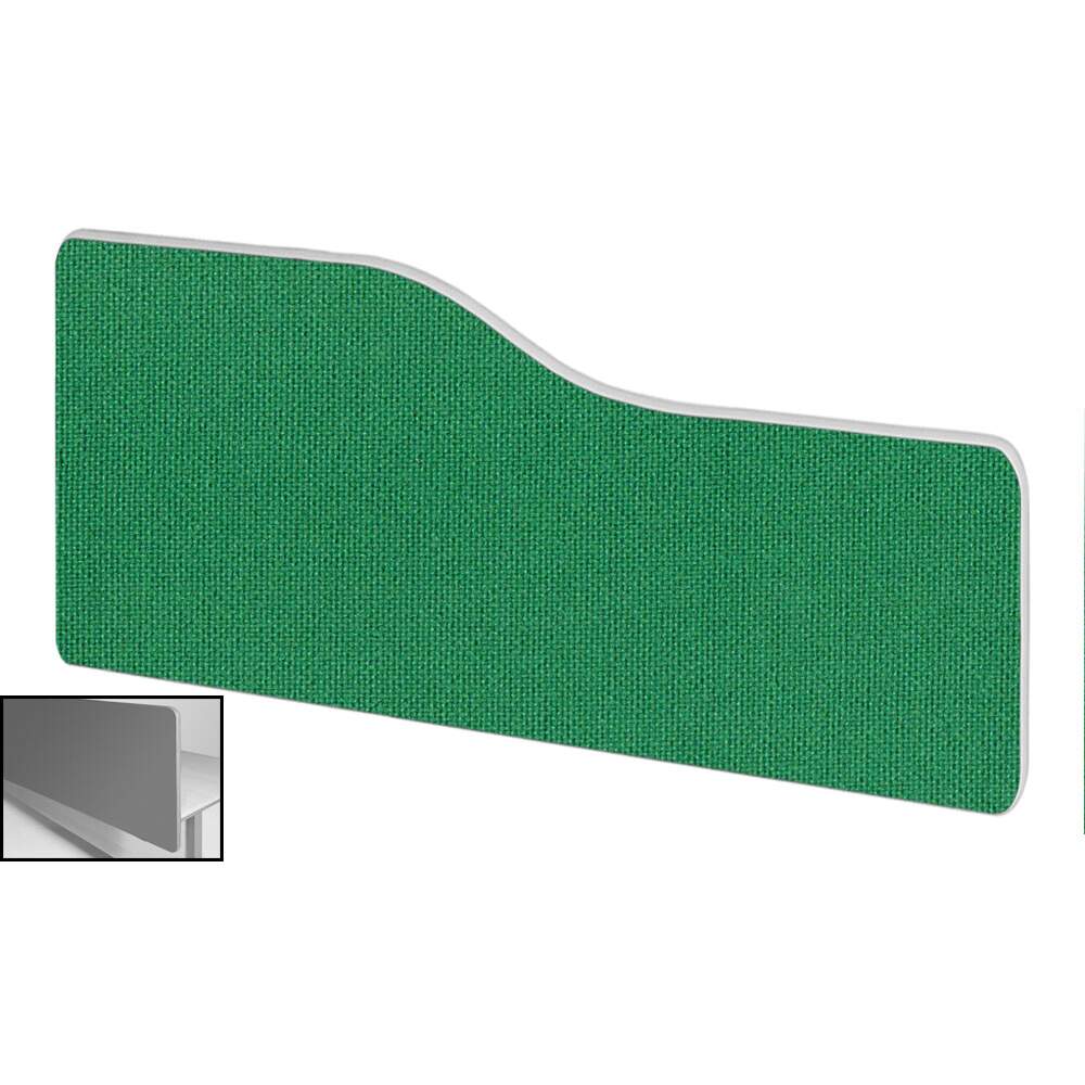 Impulse Plus Wave 400/1000 Backdrop Screen Rounded Corners Palm Green Fabric Light Grey Edges