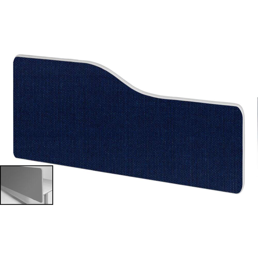 Impulse Plus Wave 400/1000 Backdrop Screen Rounded Corners Royal Blue Fabric Light Grey Edges