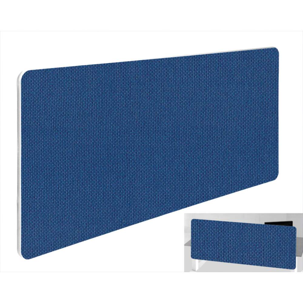 Impulse Plus Oblong 400/1400 Backdrop Screen Rounded Corners Powder Blue Fabric Light Grey Edges