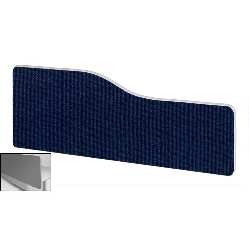 Impulse Plus Wave 400/1500 Backdrop Screen Rounded Corners Royal Blue Fabric Light Grey Edges