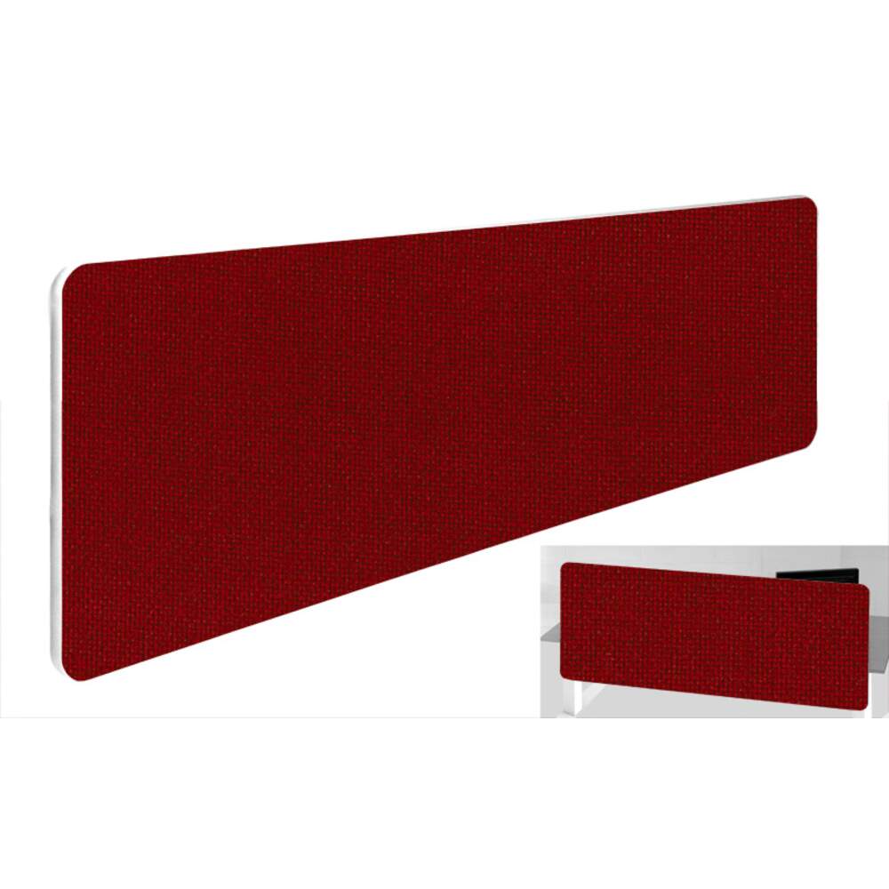 Impulse Plus Oblong 400/1800 Backdrop Screen Rounded Corners Burgundy Fabric Light Grey Edges