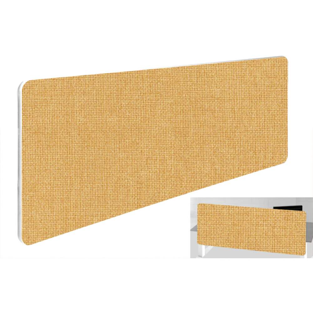 Impulse Plus Oblong 300/1000 Backdrop Screen Rounded Corners Beige Fabric Light Grey Edges