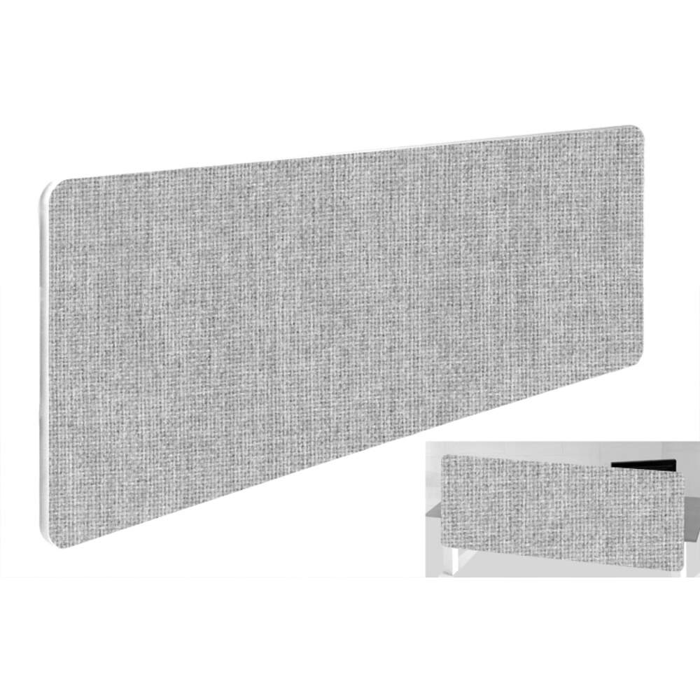 Impulse Plus Oblong 300/1000 Backdrop Screen Rounded Corners Light Grey Fabric Light Grey Edges