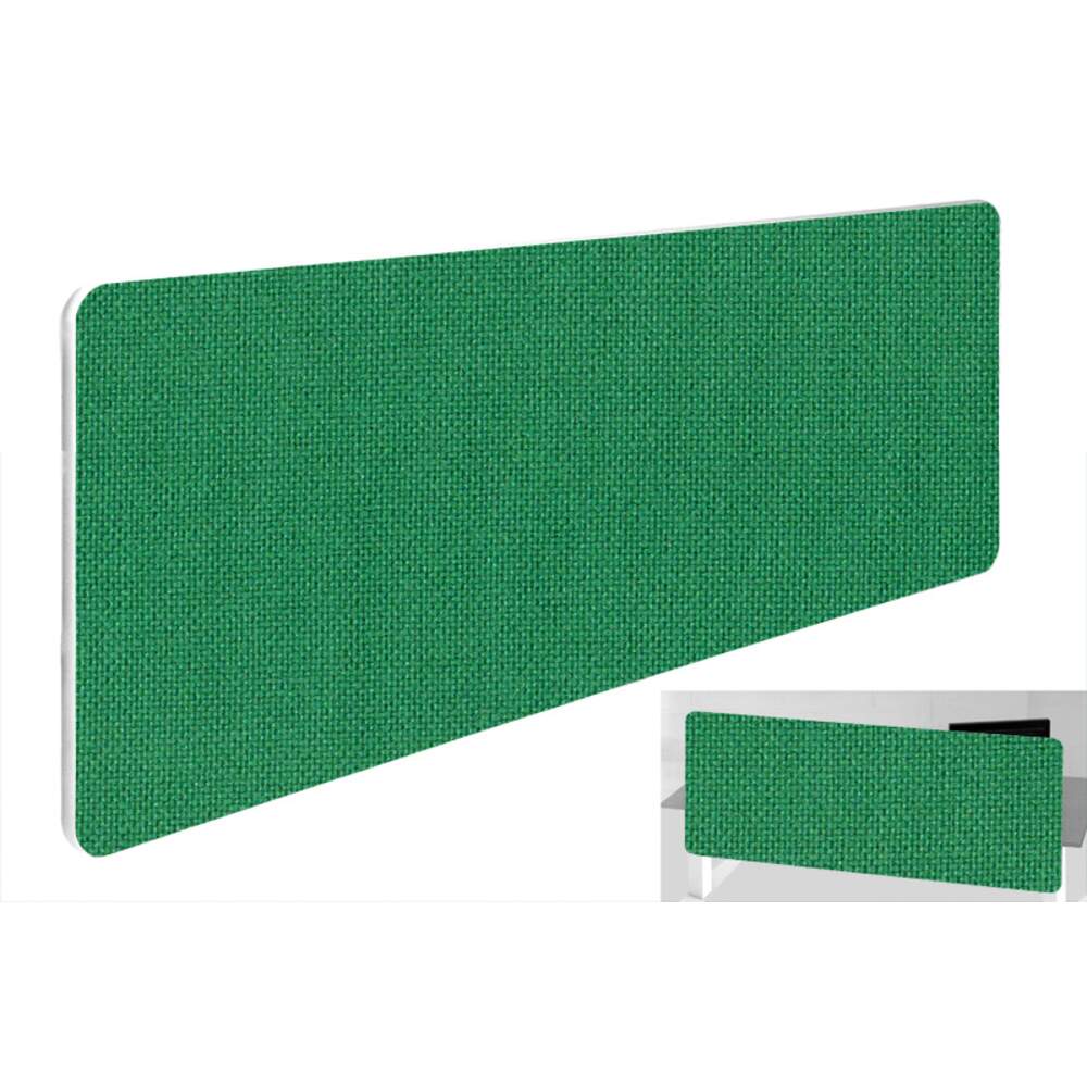 Impulse Plus Oblong 300/1000 Backdrop Screen Rounded Corners Palm Green Fabric Light Grey Edges