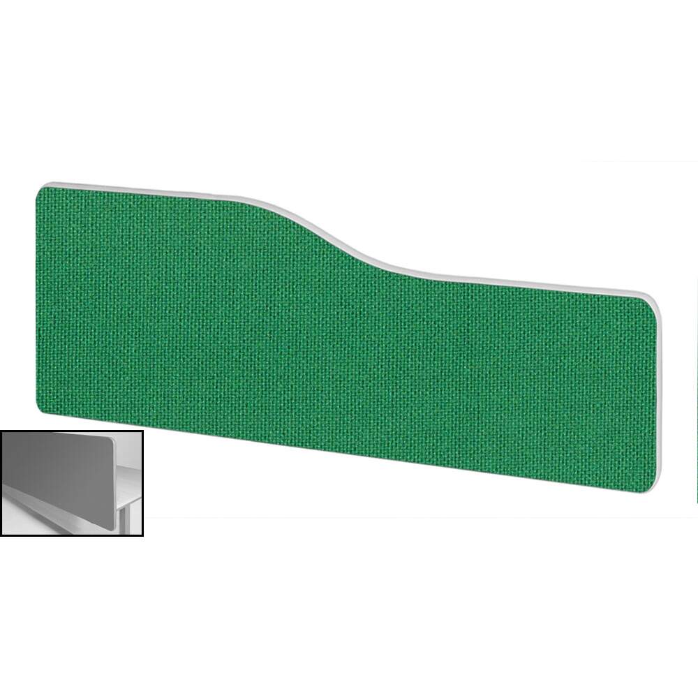 Impulse Plus Wave 300/1000 Backdrop Screen Rounded Corners Palm Green Fabric Light Grey Edges