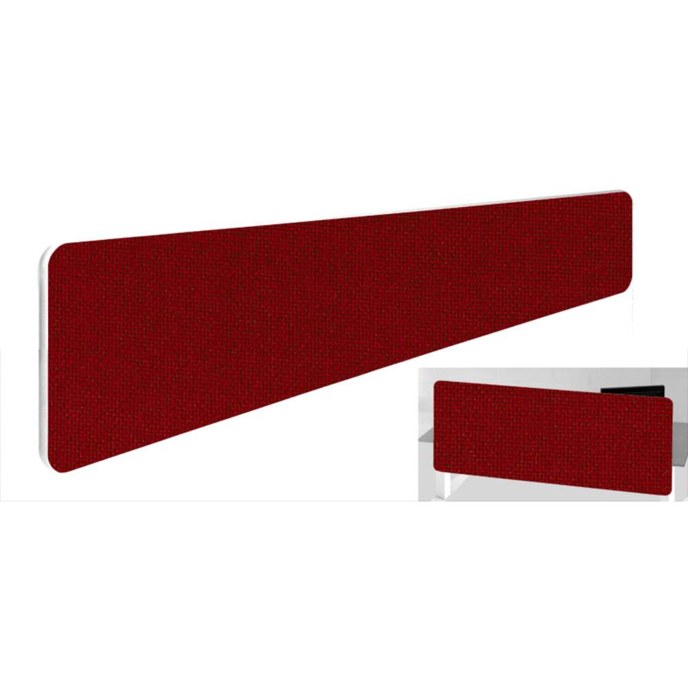 Impulse Plus Oblong 300/1800 Backdrop Screen Rounded Corners Burgundy Fabric Light Grey Edges